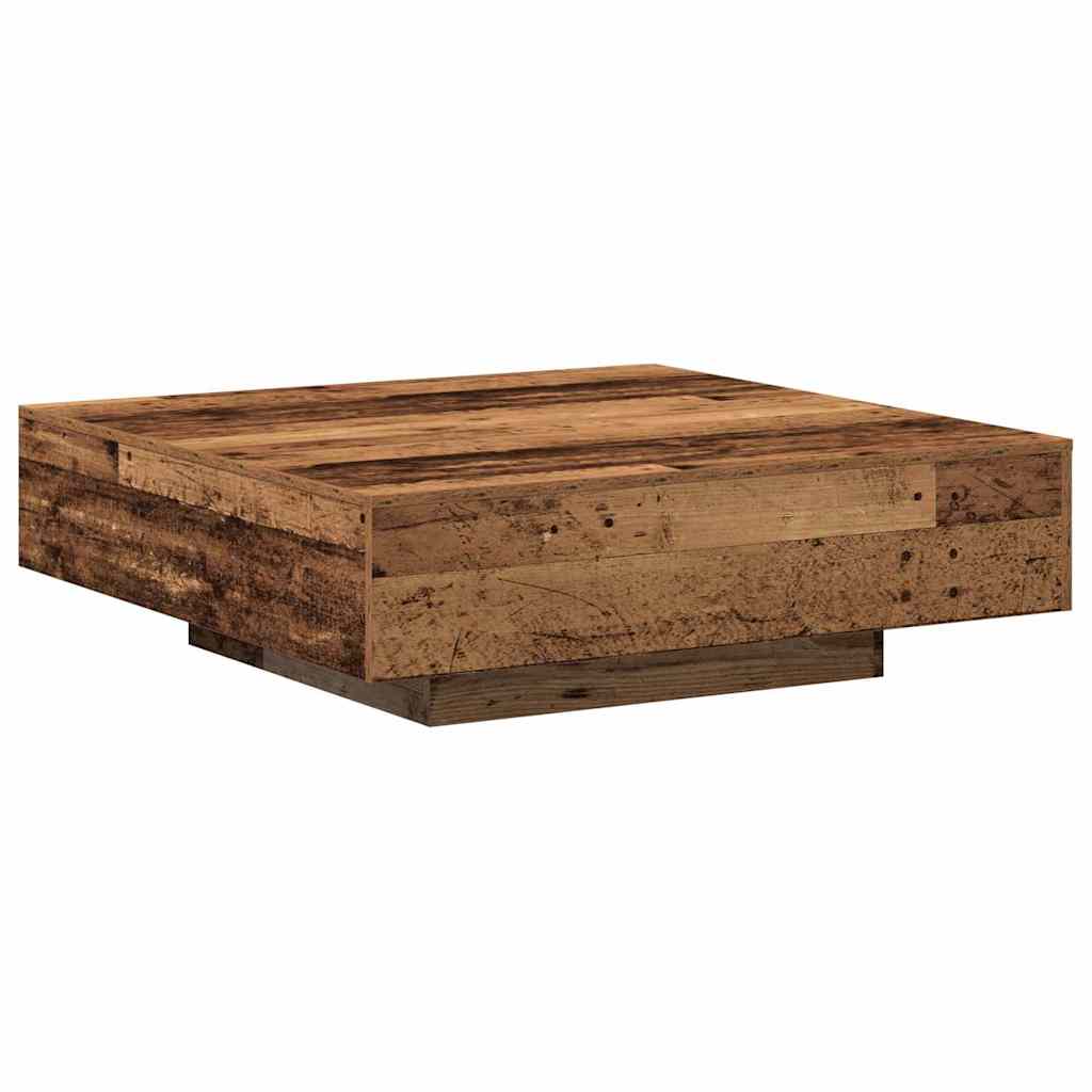 Table basse Bois ancien 100 x 100 x 31 cm Bois d'ingénierie - XIOS