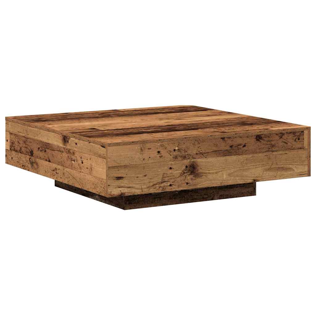 Table basse Bois ancien 100 x 100 x 31 cm Bois d'ingénierie - XIOS