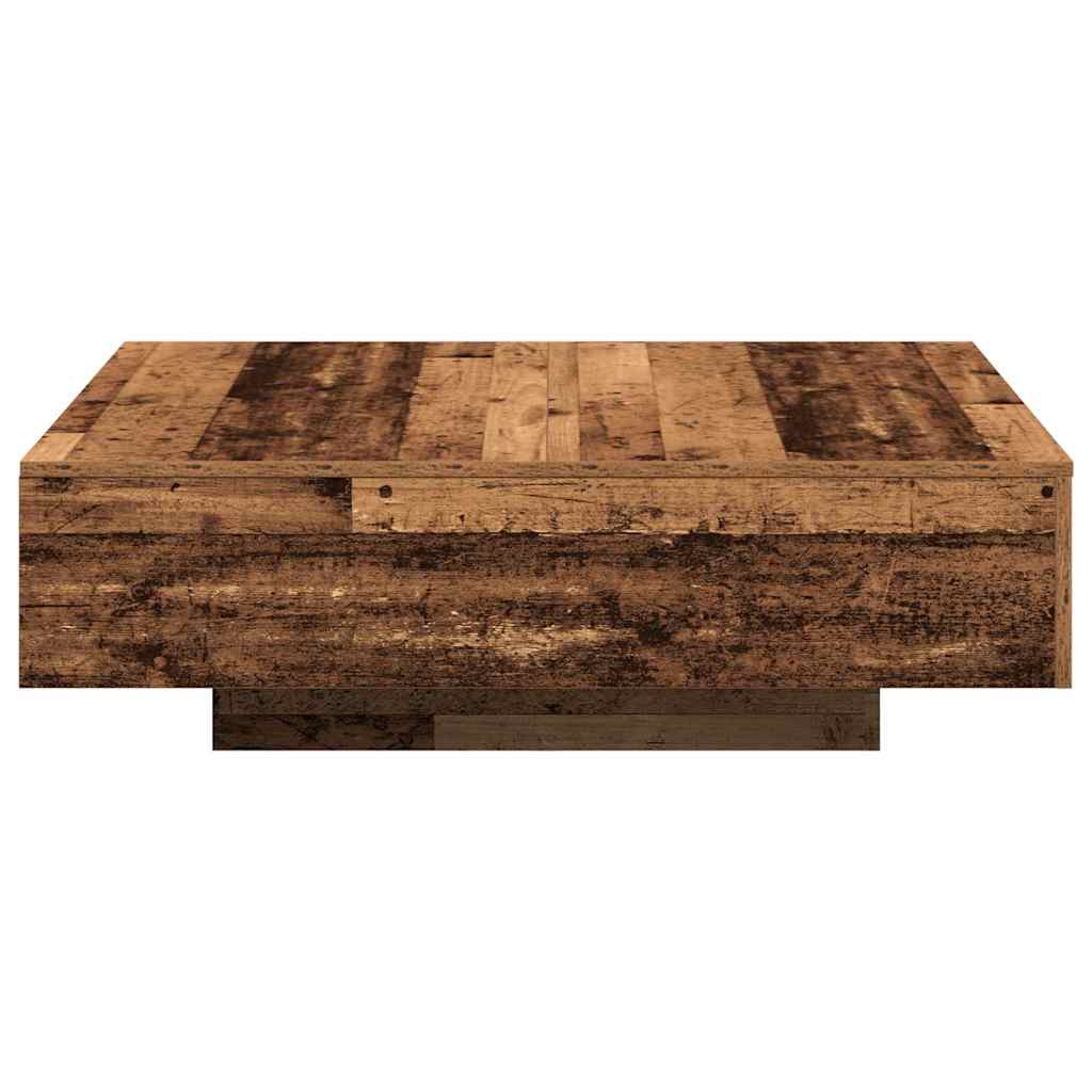 Table basse Bois ancien 100 x 100 x 31 cm Bois d'ingénierie - XIOS