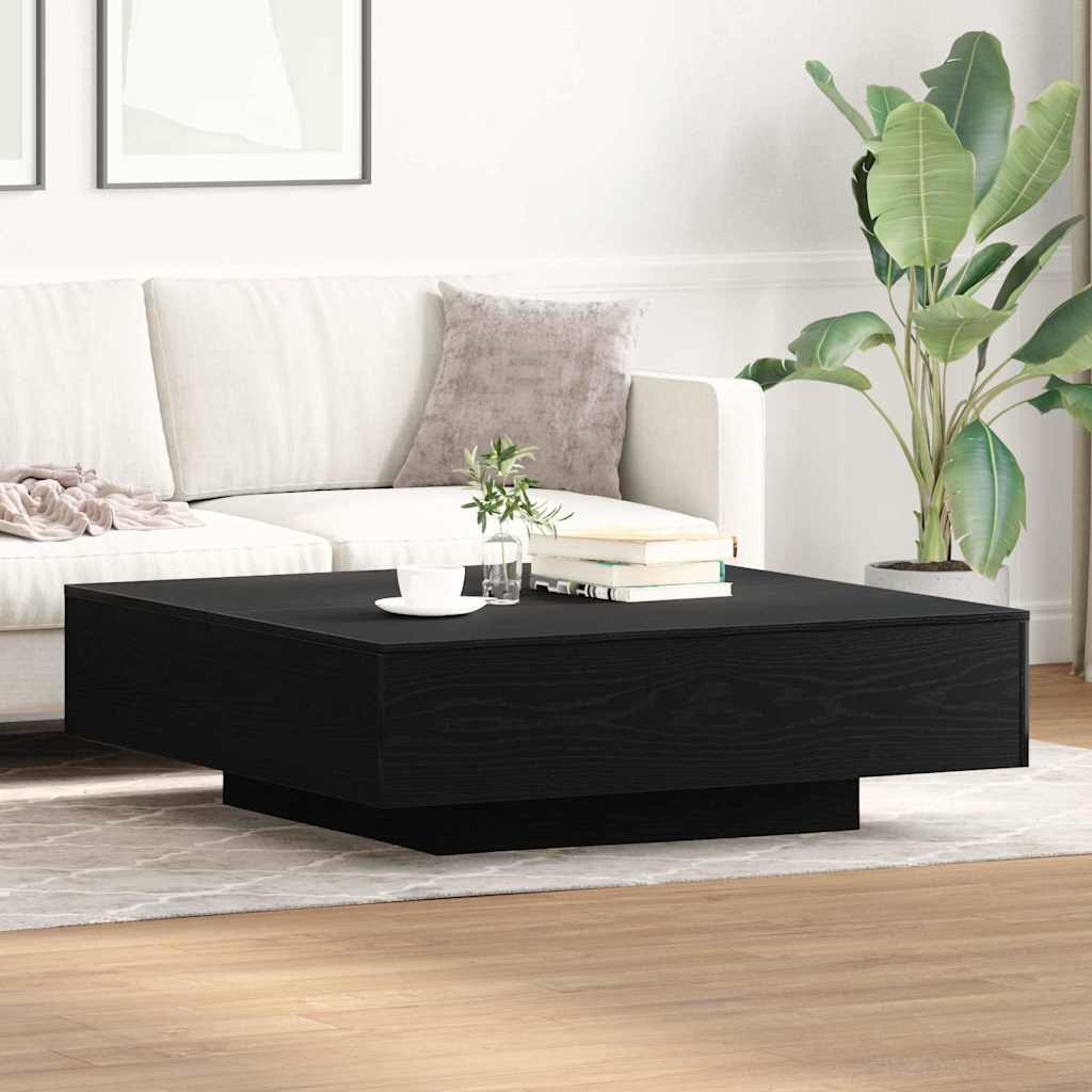 Table basse Chêne noir 100 x 100 x 31 cm Bois d'ingénierie - XIOS