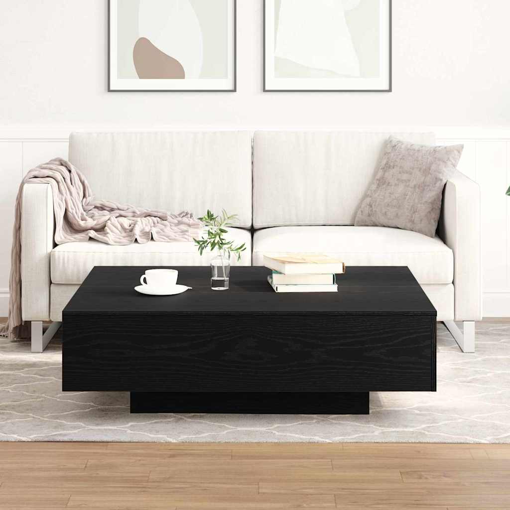 Table basse Chêne noir 100 x 100 x 31 cm Bois d'ingénierie - XIOS