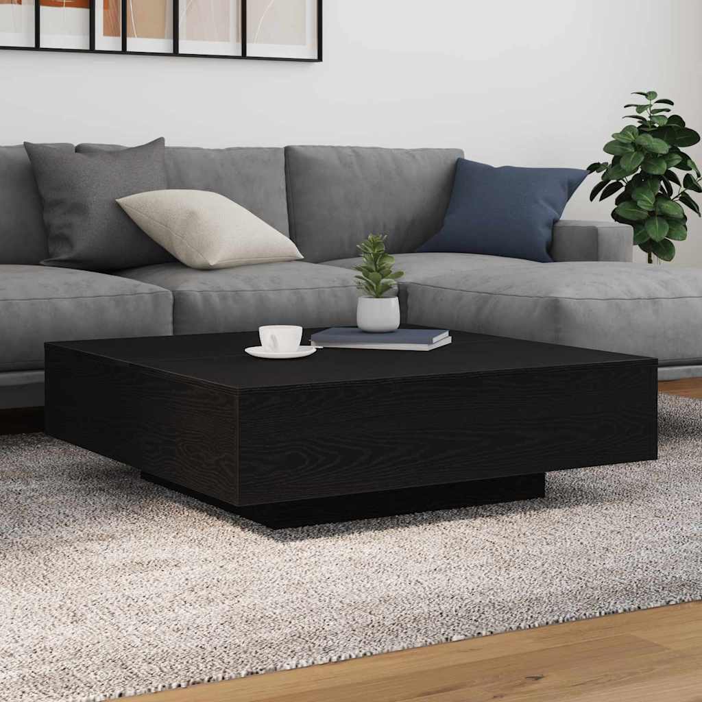 Table basse Chêne noir 100 x 100 x 31 cm Bois d'ingénierie - XIOS