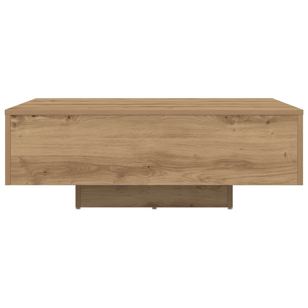 Table basse Chêne artisanal 85 x 55 x 31 cm Bois d'ingénierie - XIOS