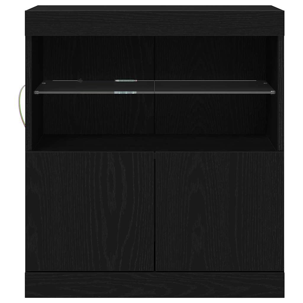 Buffet Noir 60 x 37 x 67 cm Bois d'ingénierie - XIOS