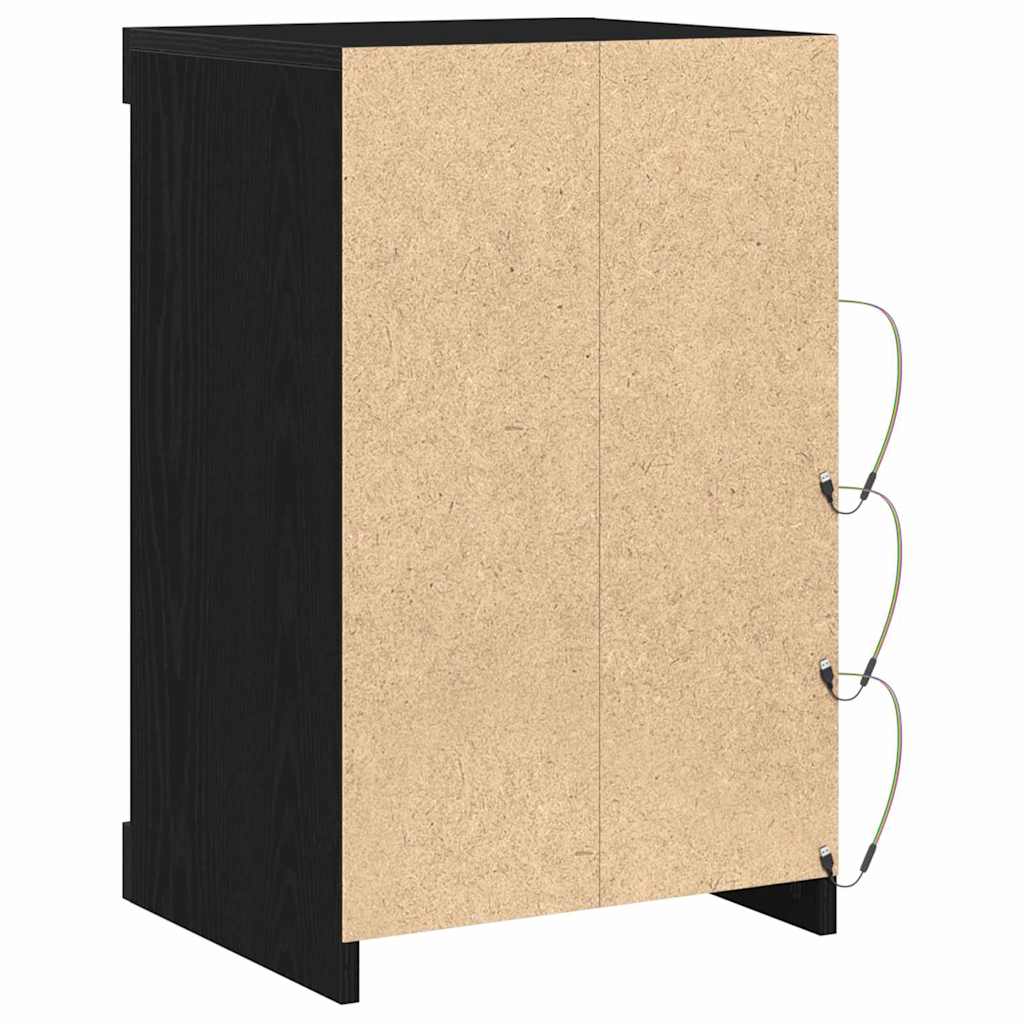Buffet Chêne noir 41 x 37 x 67 cm Bois d'ingénierie - XIOS