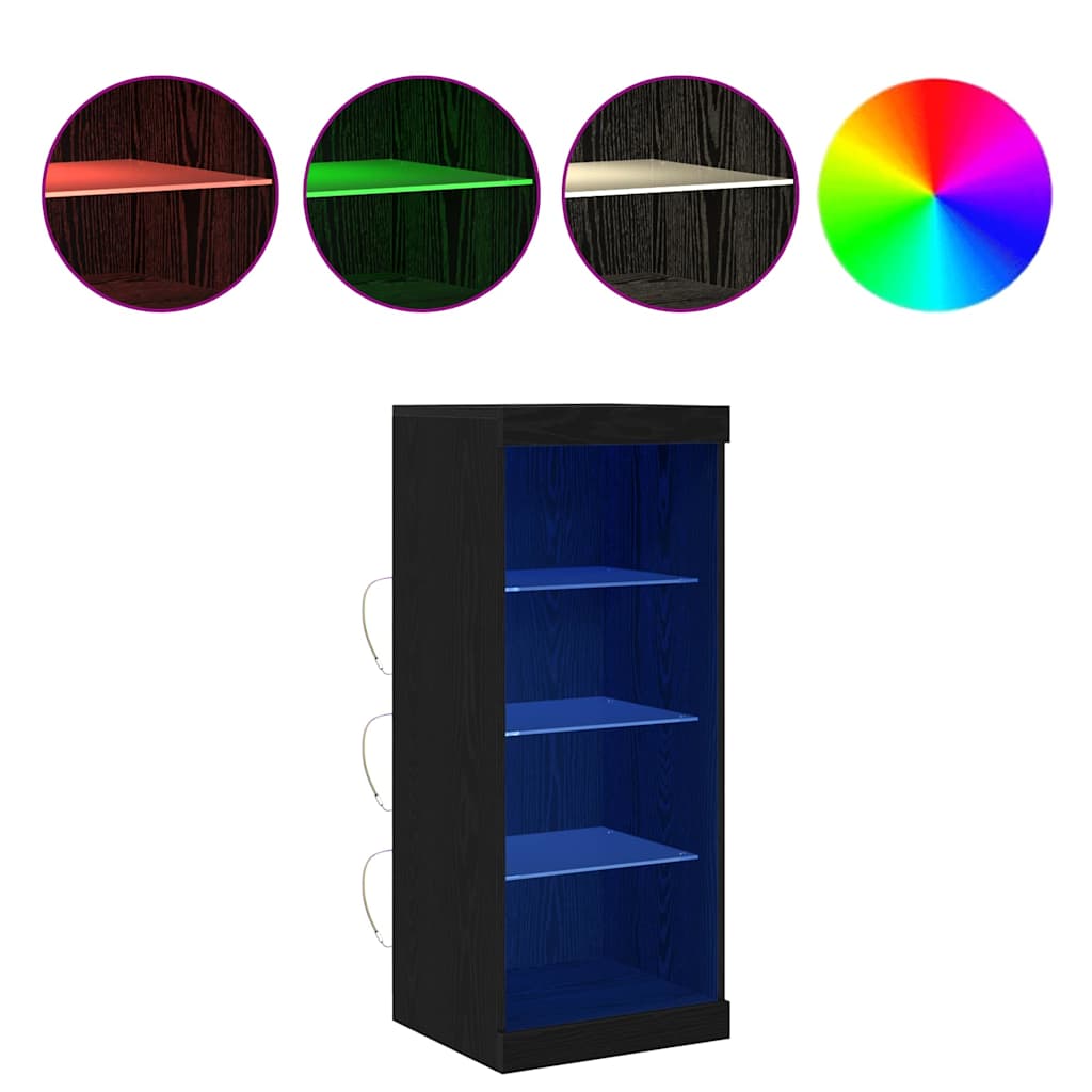 Buffet Chêne noir 41 x 37 x 100 cm Bois d'ingénierie - XIOS