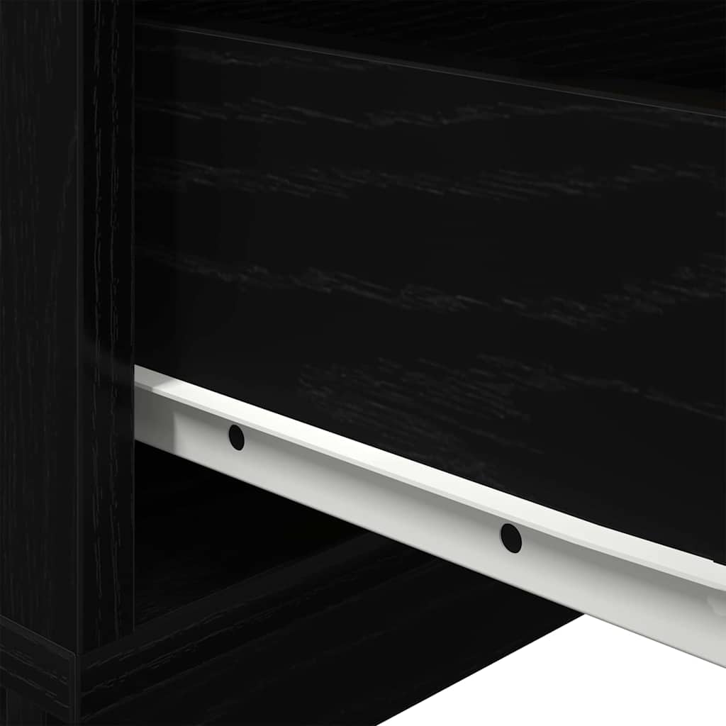 Table de chevet Chêne noir 70 x 36 x 40.5 cm Bois d'ingénierie