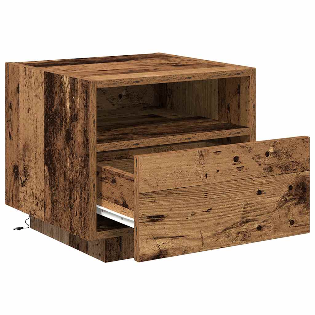 Meuble de Chevet Bois ancien 40 x 39 x 37 cm Bois d'ingénierie