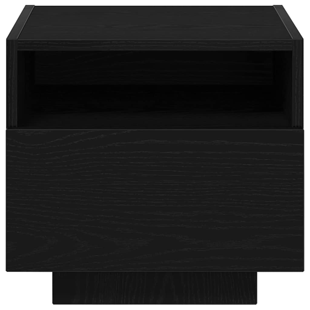 Meuble de Chevet avec tiroir 2 pcs Chêne noir 40 x 39 x 37 cm - XIOS
