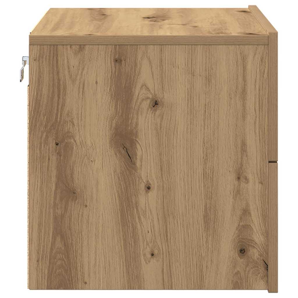 Cabinet de chevet mural 2 pcs chêne artisanal 50 x 39 x 41 cm - XIOS
