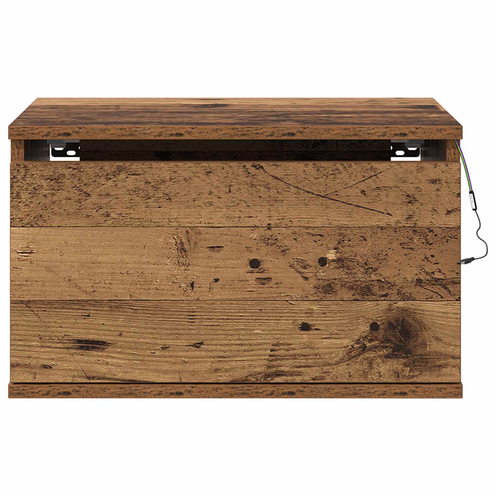 Cabinet de chevet mural 2 pcs Bois ancien Bois d'ingénierie - XIOS