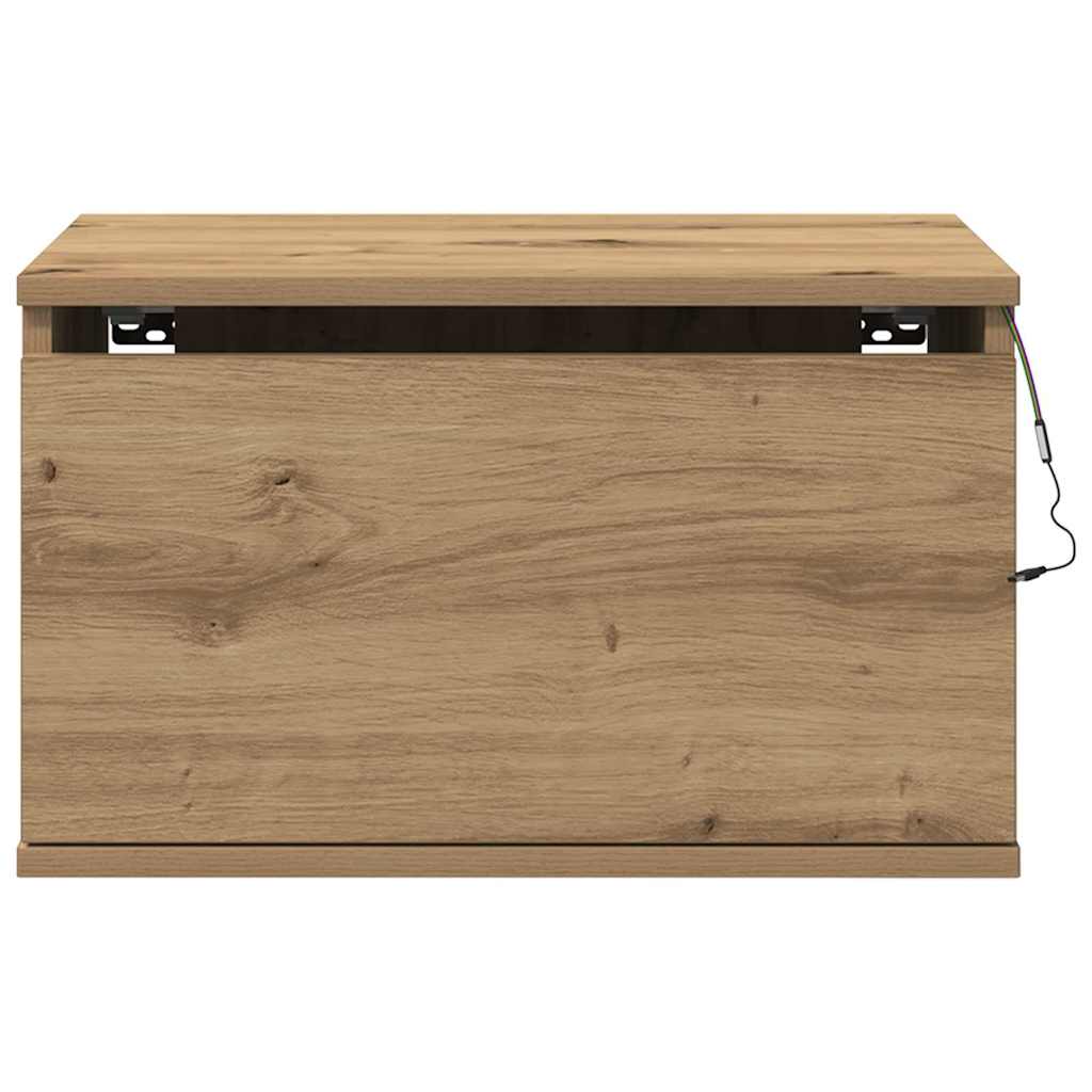 Cabinet de chevet mural 2 pcs chêne artisanal 50 x 36 x 30 cm - XIOS