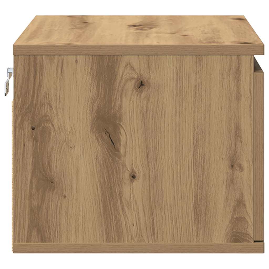 Cabinet de chevet mural 2 pcs chêne artisanal 50 x 36 x 30 cm - XIOS
