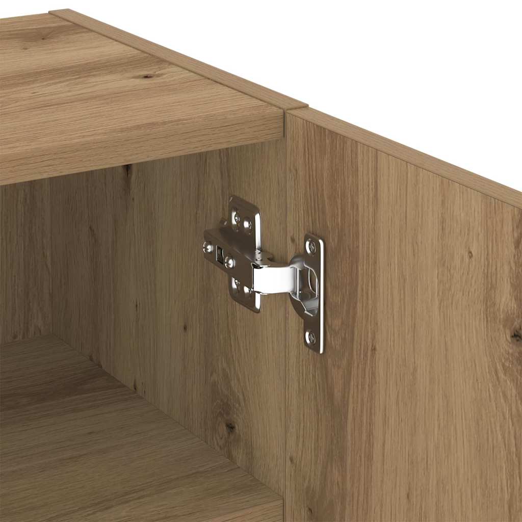 Meuble TV chêne artisanal 40.5 x 30 x 102 cm Bois d'ingénierie - XIOS