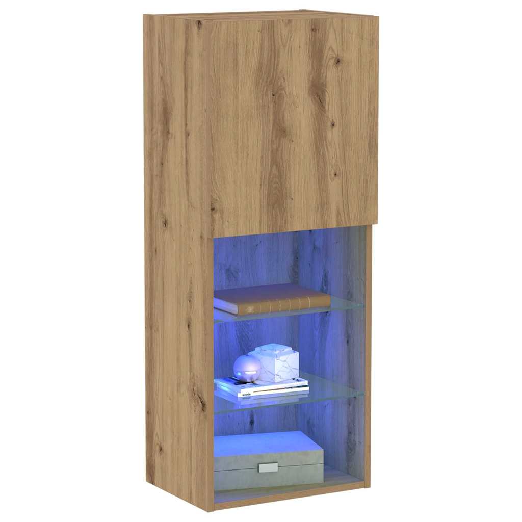 Meuble TV chêne artisanal 40.5 x 30 x 102 cm Bois d'ingénierie - XIOS