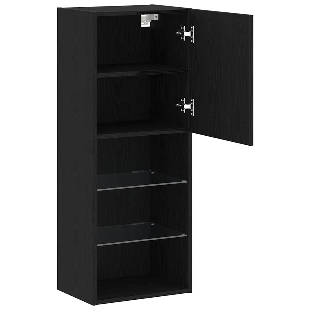 Meuble TV Chêne noir 40.5 x 30 x 102 cm Bois d'ingénierie - XIOS
