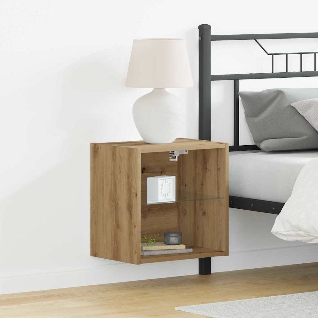 Étagère flottante avec étagère 2 pcs Marron 40 x 28.5 x 40 cm - XIOS