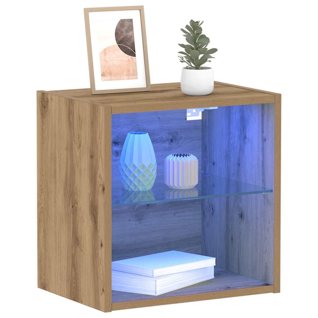 Étagère flottante avec étagère 2 pcs Marron 40 x 28.5 x 40 cm - XIOS
