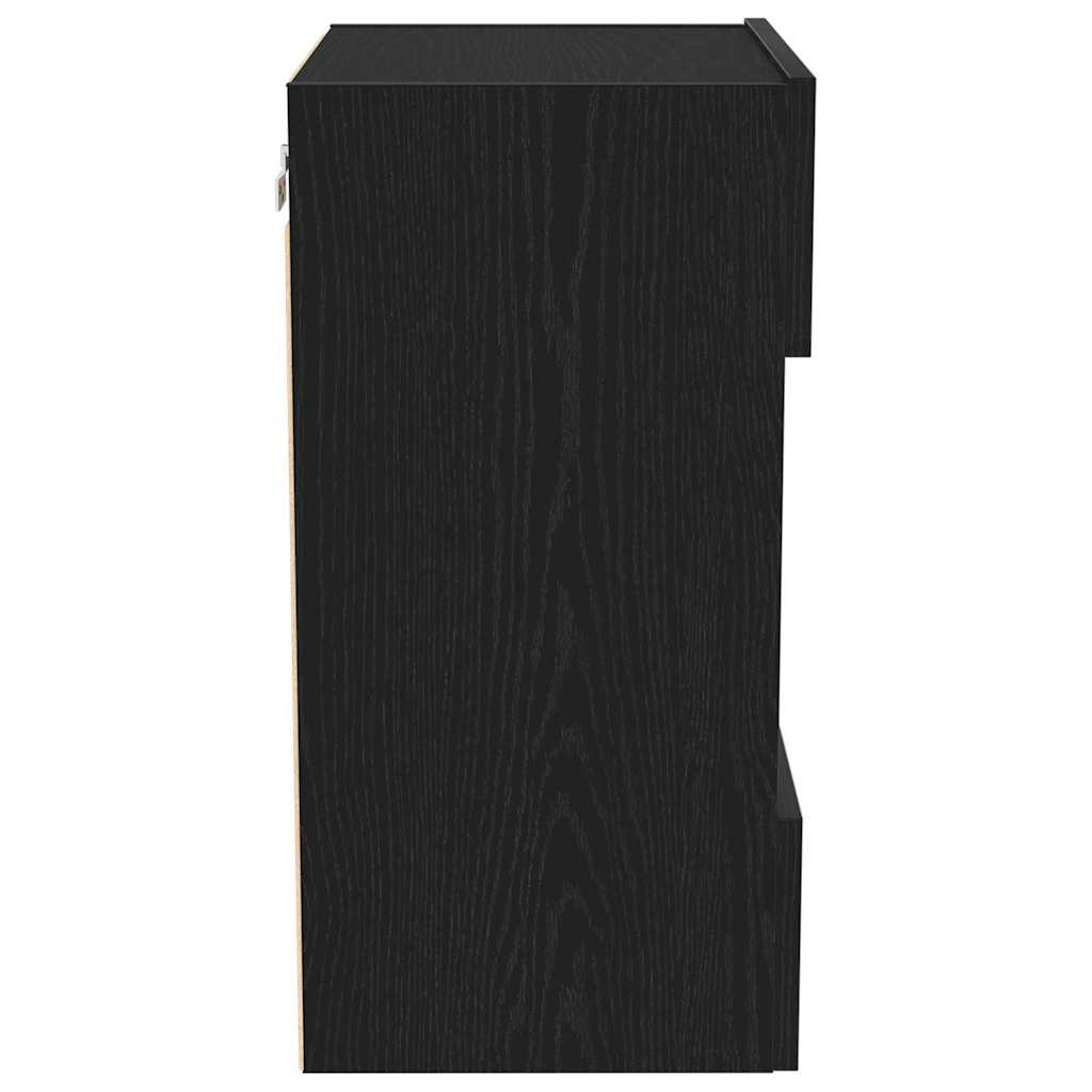 Meuble TV 2 pcs Noir 40 x 30 x 60,5 cm Bois d'ingénierie - XIOS