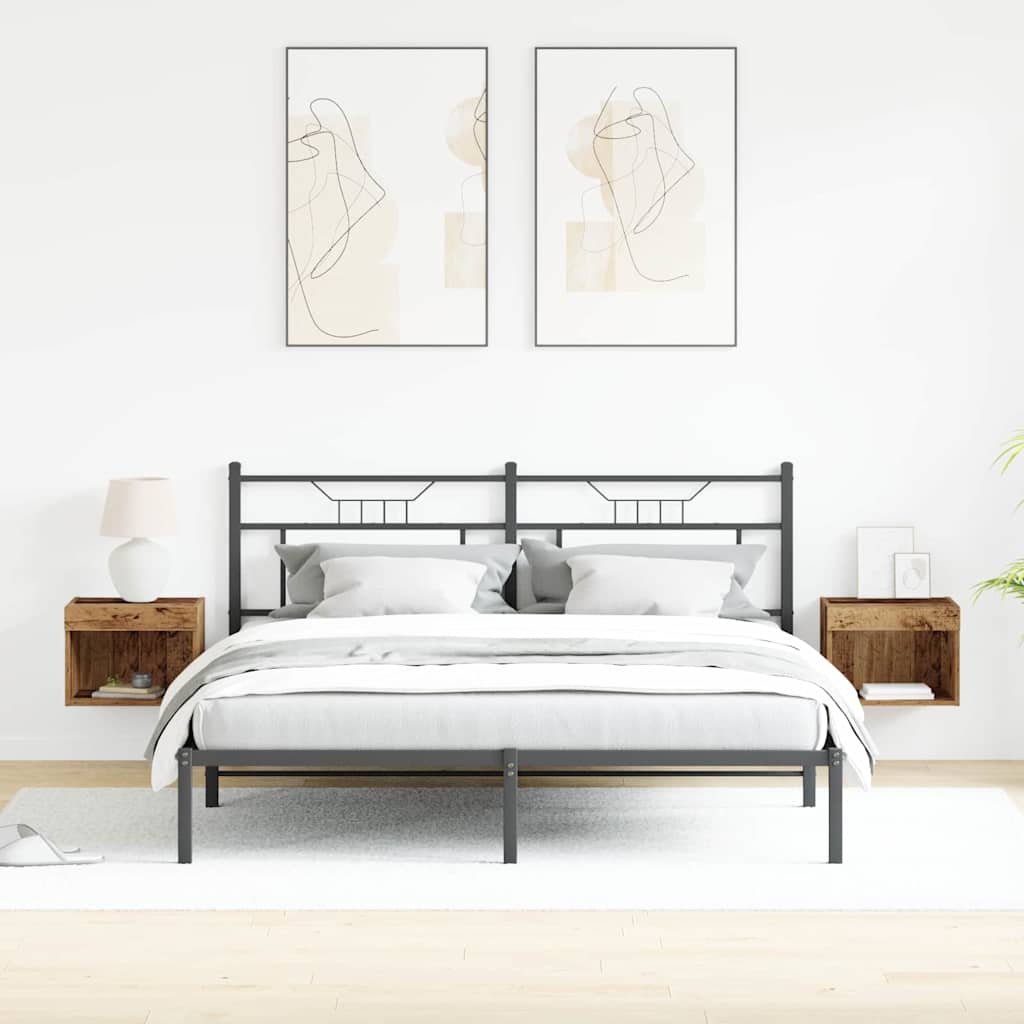 Meuble TV 2 pcs Bois ancien 40 x 30 x 30 cm Bois d'ingénierie - XIOS