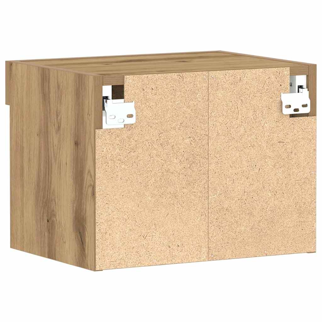 Meuble TV Montage mural 2 pcs chêne artisanal 40 x 30 x 30 cm - XIOS