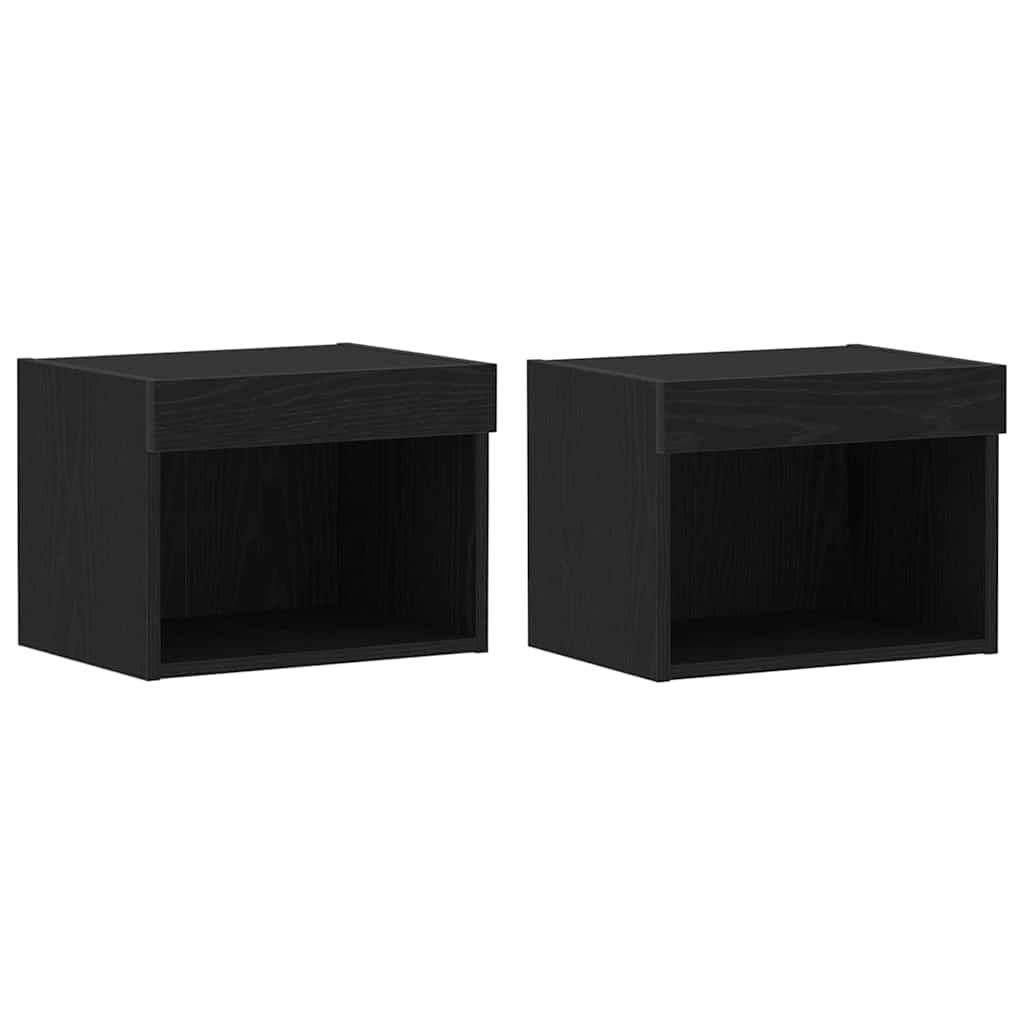 Meuble TV 2 pcs Chêne noir 40 x 30 x 30 cm Bois d'ingénierie - XIOS