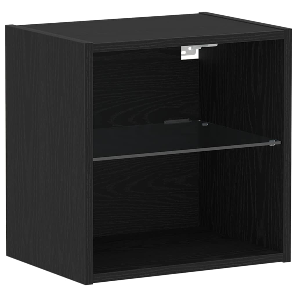 Meuble TV 2 pcs Chêne noir 40 x 30 x 30 cm Bois d'ingénierie - XIOS