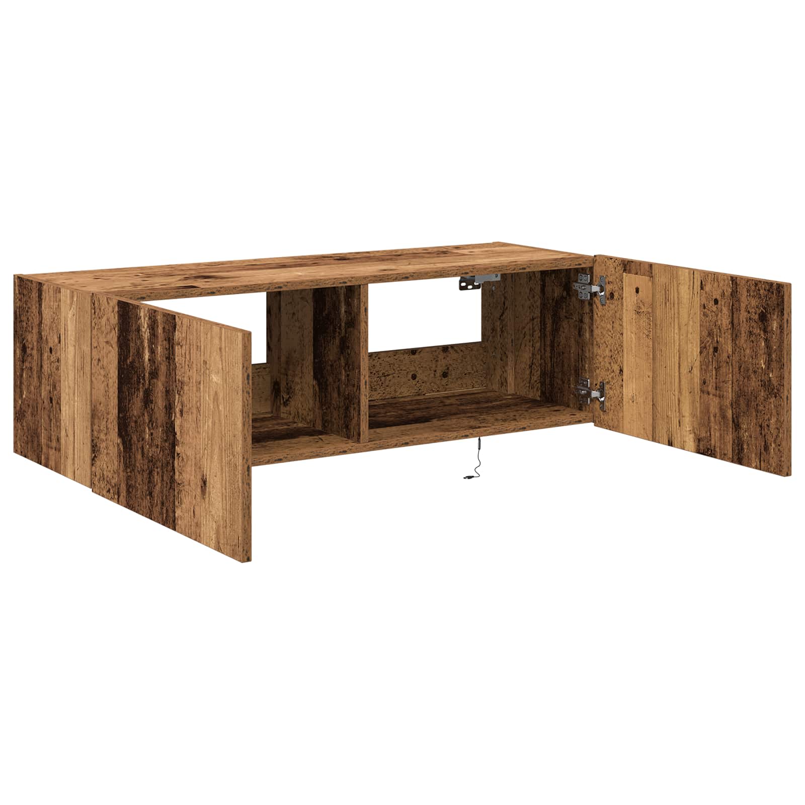 Meuble TV mural 2 pcs Bois Ancien 100 x 35 x 31 cm - XIOS
