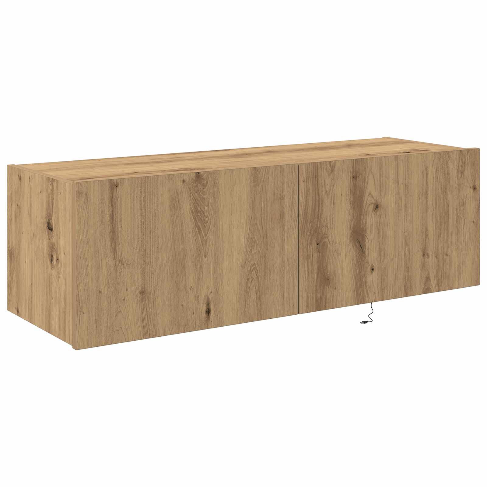 Meuble TV mural 100 x 35 x 31 cm Chêne artisanal - XIOS