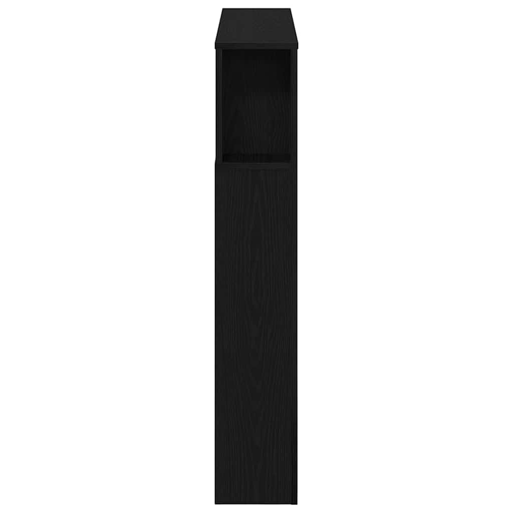 Tête de lit LED avec étagère Chêne noir 100 x 18.5 x 103.5 cm - XIOS
