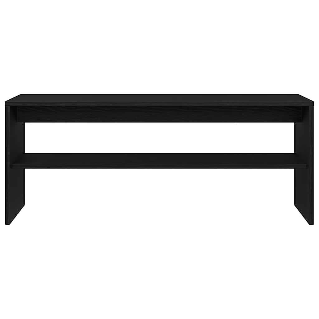 Meuble TV chêne noir 100x40x40 cm bois d'ingénierie - XIOS