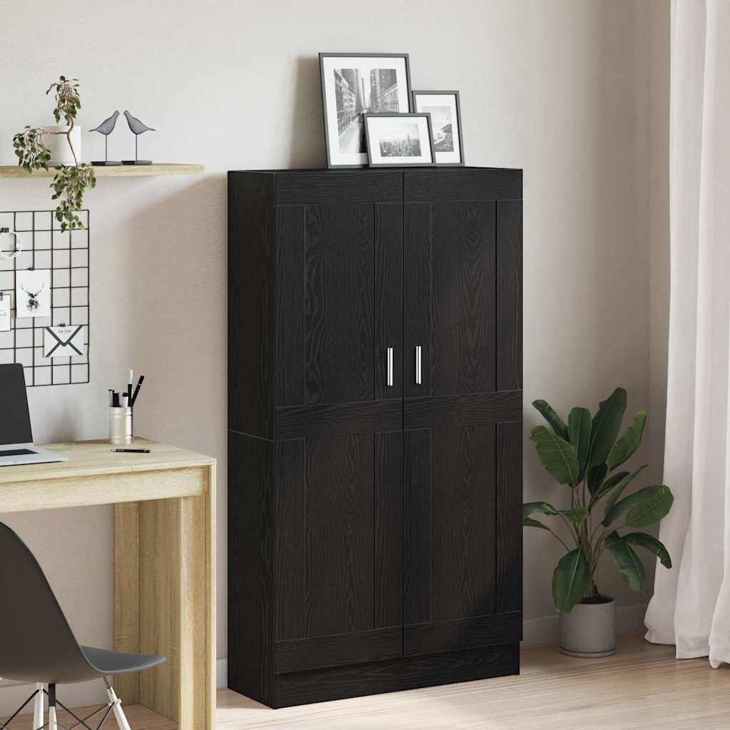 Meuble de Bibliothèque Chêne noir 82.5 x 30.5 x 150 cm - XIOS