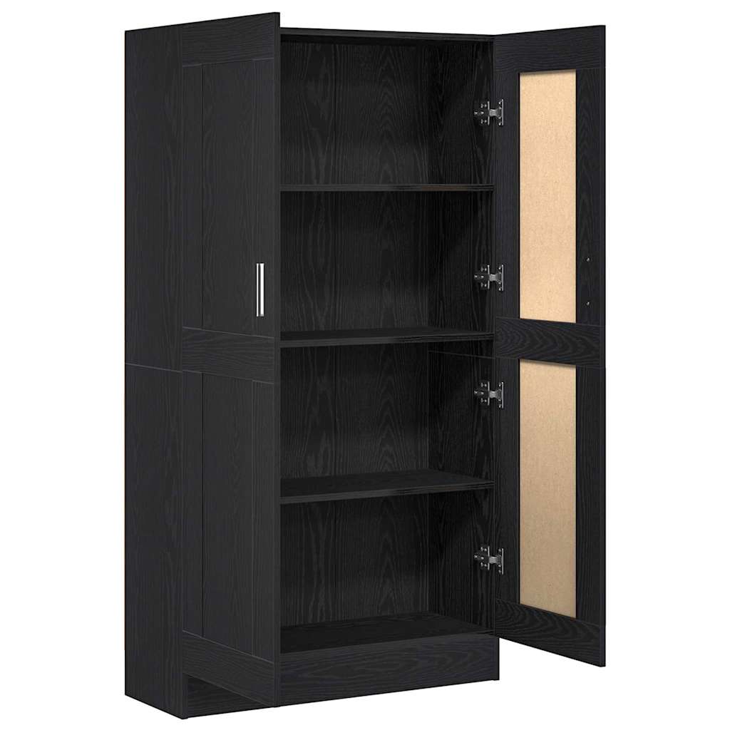 Meuble de Bibliothèque Chêne noir 82.5 x 30.5 x 150 cm - XIOS