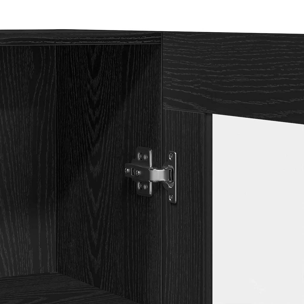 Bibliothèque Chêne noir 82.5 x 30.5 x 150 cm Bois d'ingénierie - XIOS