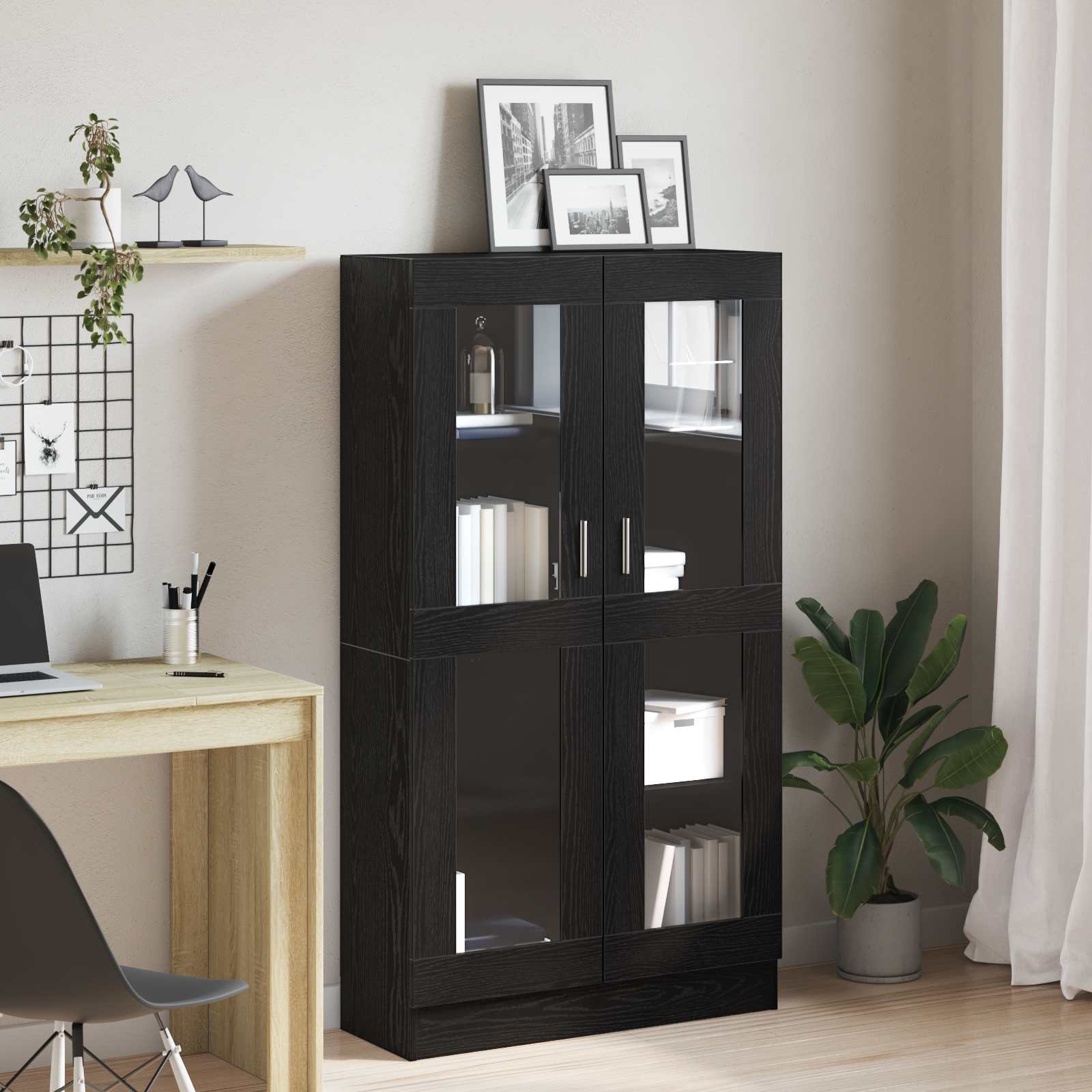 Bibliothèque 4 niveaux 82,5 x 30,5 x 150 cm Bois d'ingénierie - XIOS