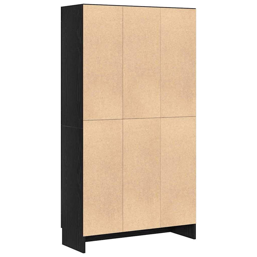 Bibliothèque Chêne noir 82.5 x 30.5 x 150 cm Bois d'ingénierie - XIOS