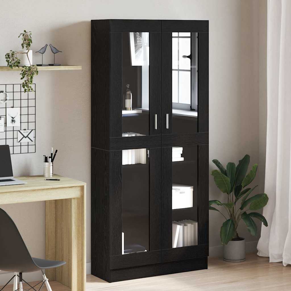 Bibliothèque Chêne noir 82.5 x 30.5 x 185 cm Bois d'ingénierie - XIOS