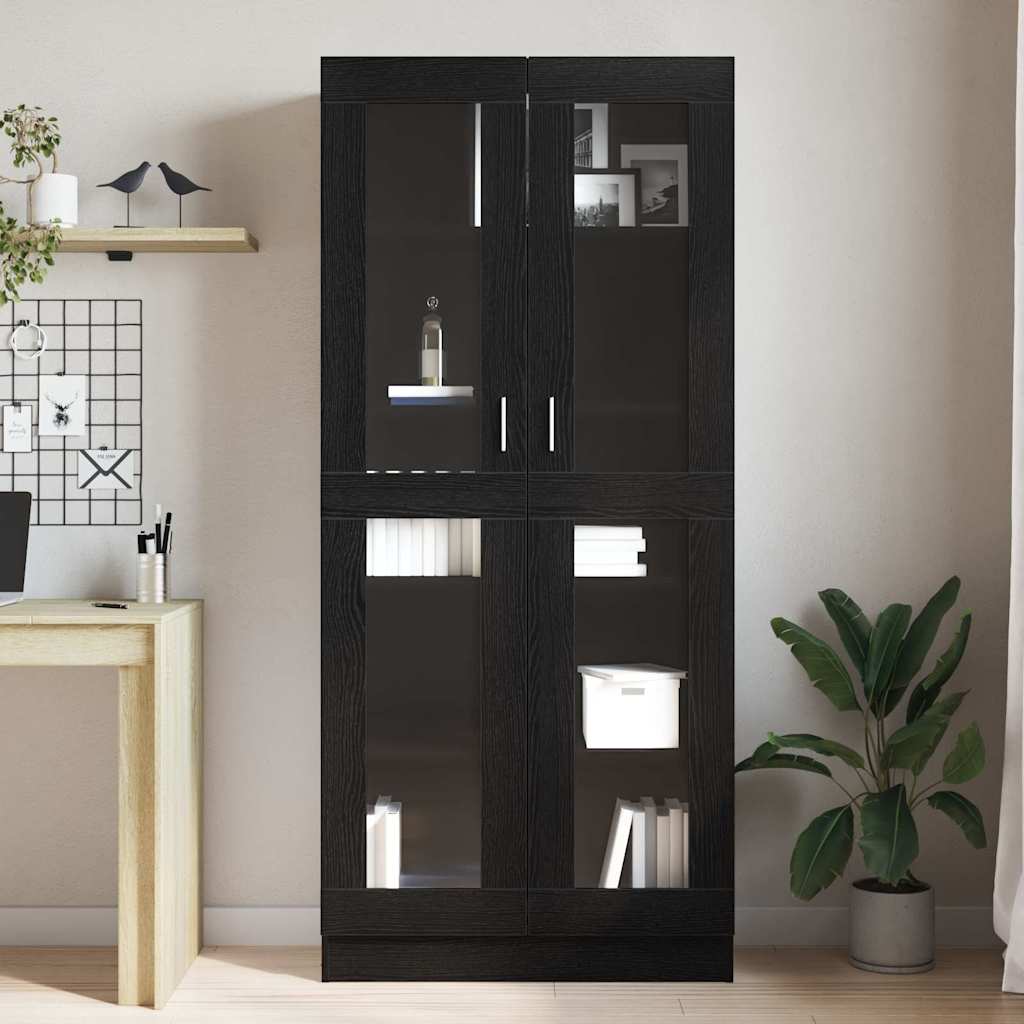 Bibliothèque Chêne noir 82.5 x 30.5 x 185 cm Bois d'ingénierie - XIOS