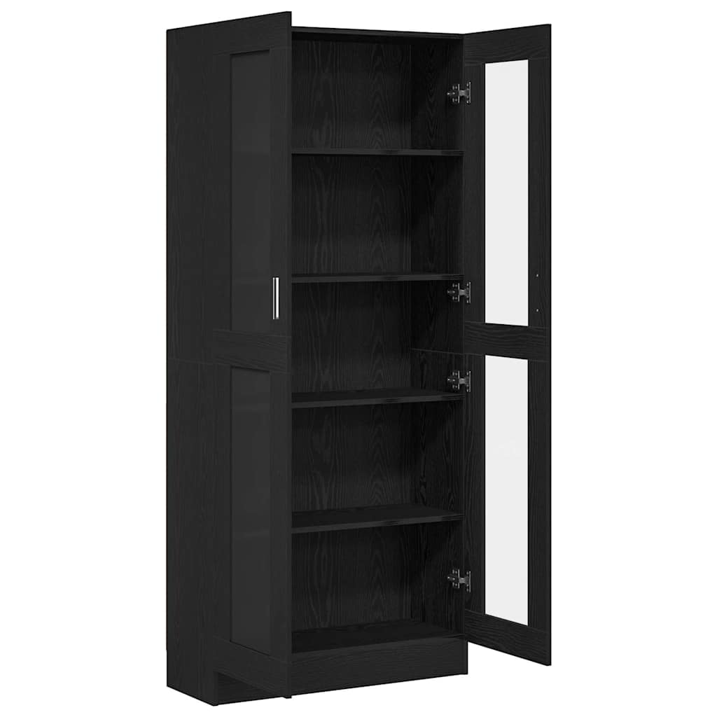 Bibliothèque Chêne noir 82.5 x 30.5 x 185 cm Bois d'ingénierie - XIOS