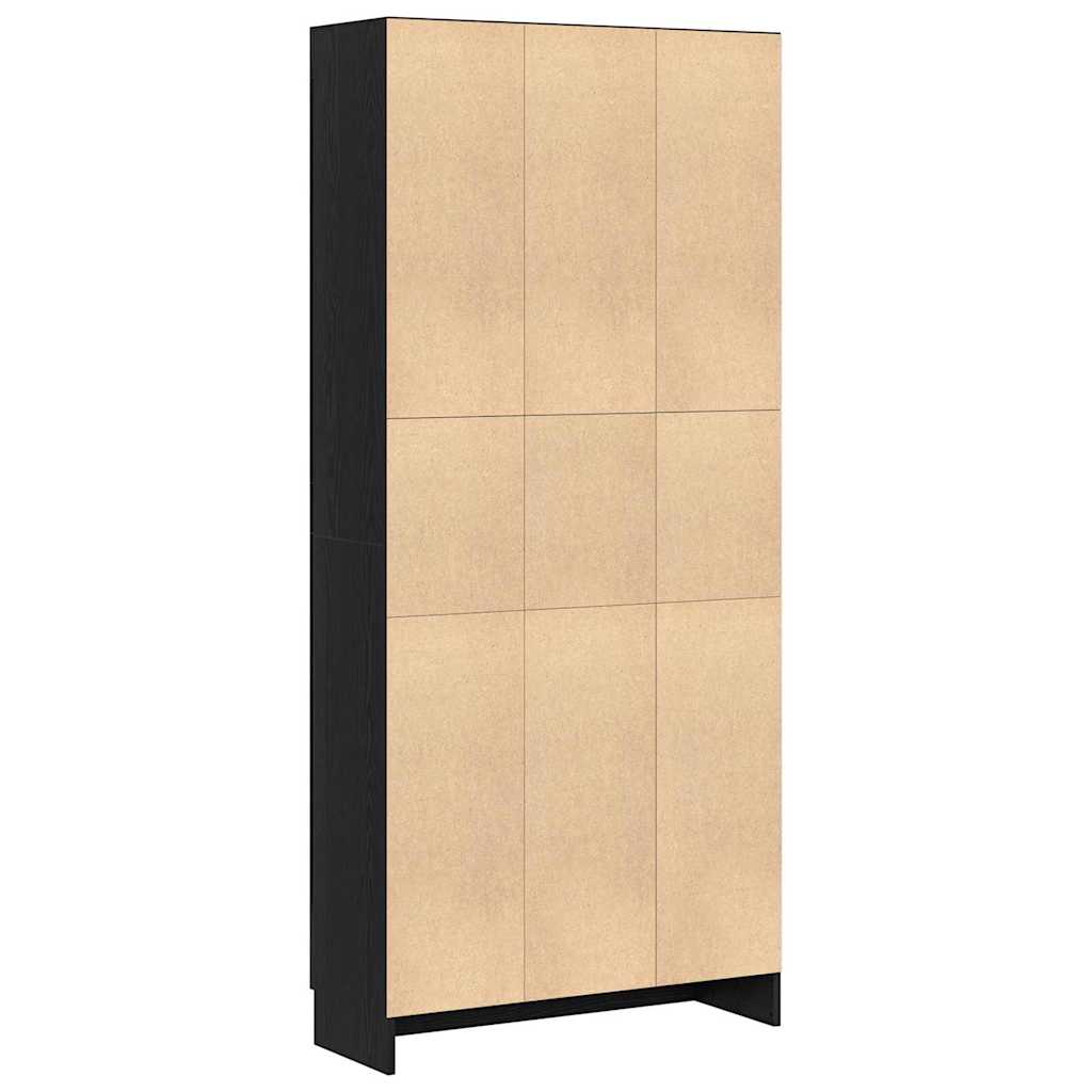 Bibliothèque Chêne noir 82.5 x 30.5 x 185 cm Bois d'ingénierie - XIOS