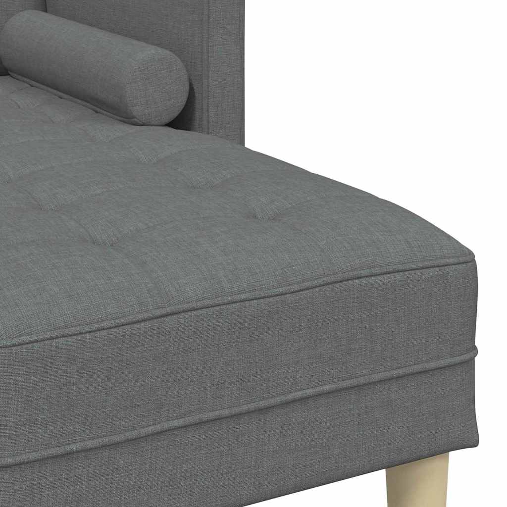 Ensemble de Canapés avec coussin Gris foncé Polyester - XIOS