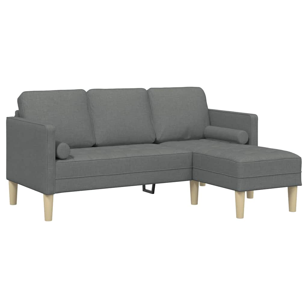 Ensemble de Canapés avec coussin Gris foncé Polyester - XIOS