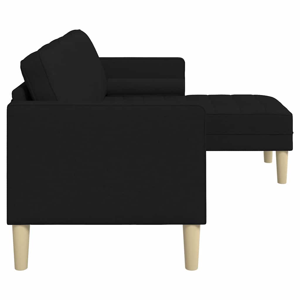 Ensemble de Canapés avec coussin Noir Polyester - XIOS