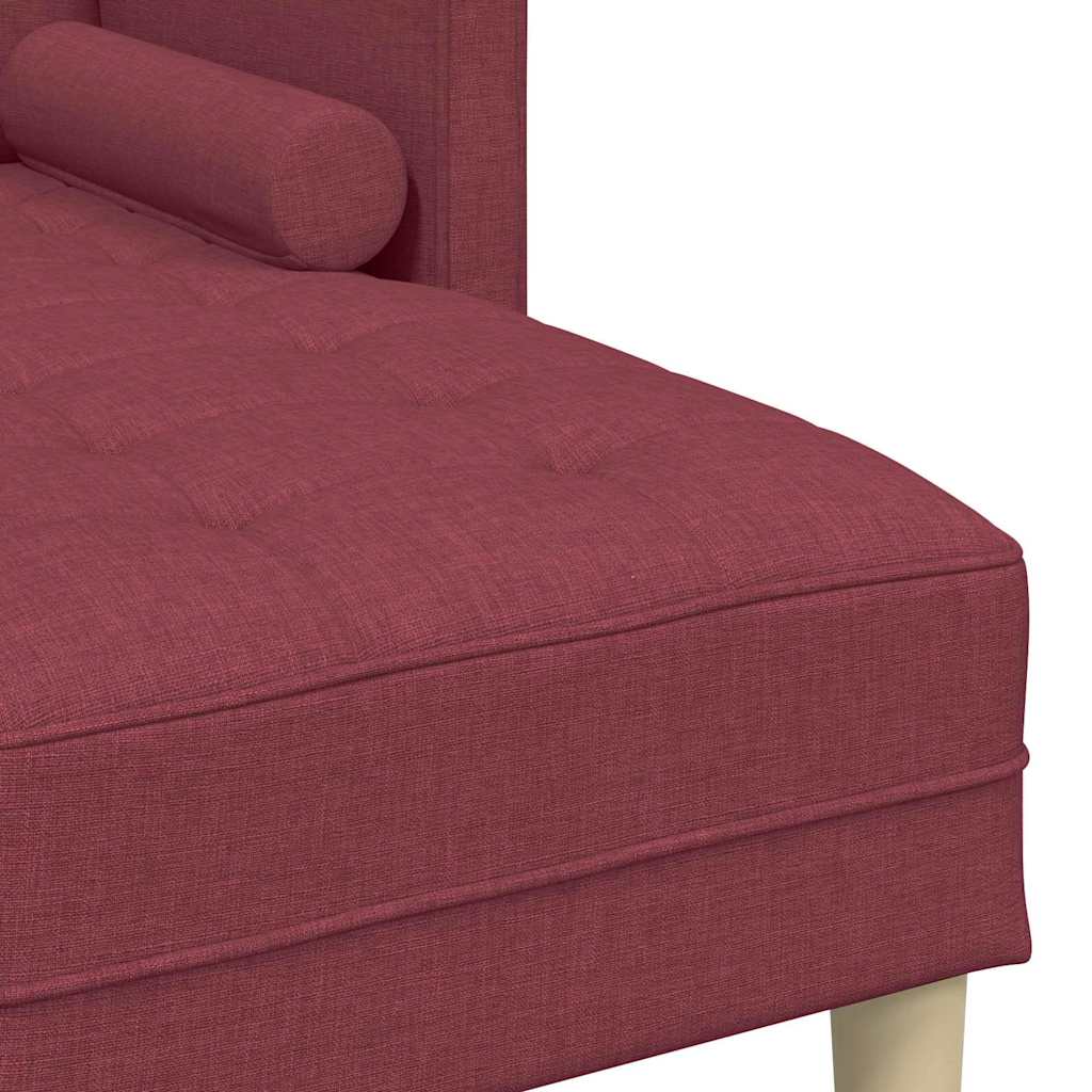 Ensemble de Canapés Rouge vin 173 x 131 x 67 cm tissu - XIOS