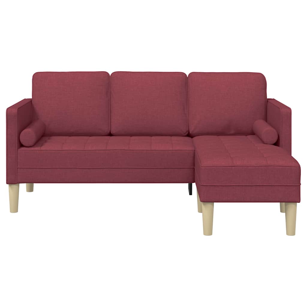 Ensemble de Canapés Rouge vin 173 x 131 x 67 cm tissu - XIOS