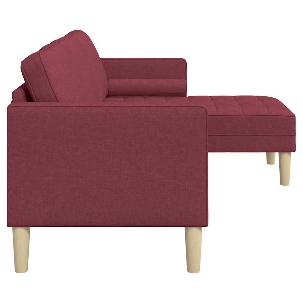 Ensemble de Canapés Rouge vin 173 x 131 x 67 cm tissu - XIOS