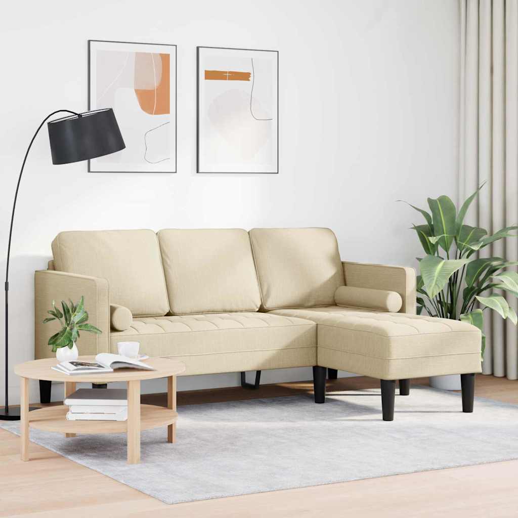 Ensemble de Canapés Crème 173 x 131 x 67 cm tissu - XIOS