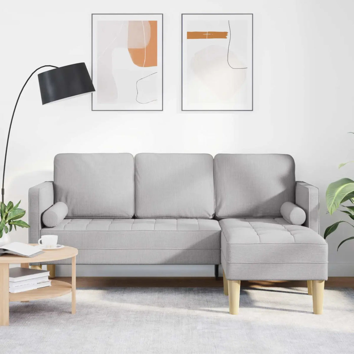 Ensemble de Canapés Gris nuage 173 x 131 x 67 cm Polyester - XIOS