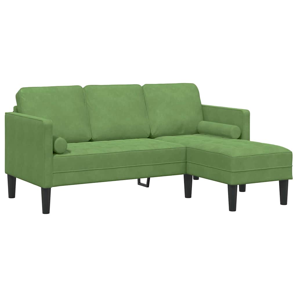Ensemble de Canapés avec coussin Vert clair Polyester - XIOS