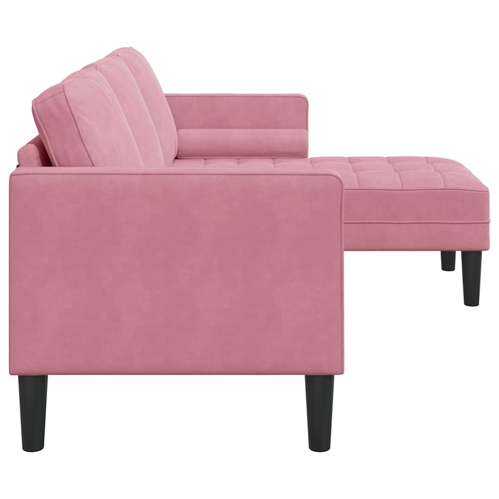 Ensemble de Canapés avec coussin Rose Polyester - XIOS